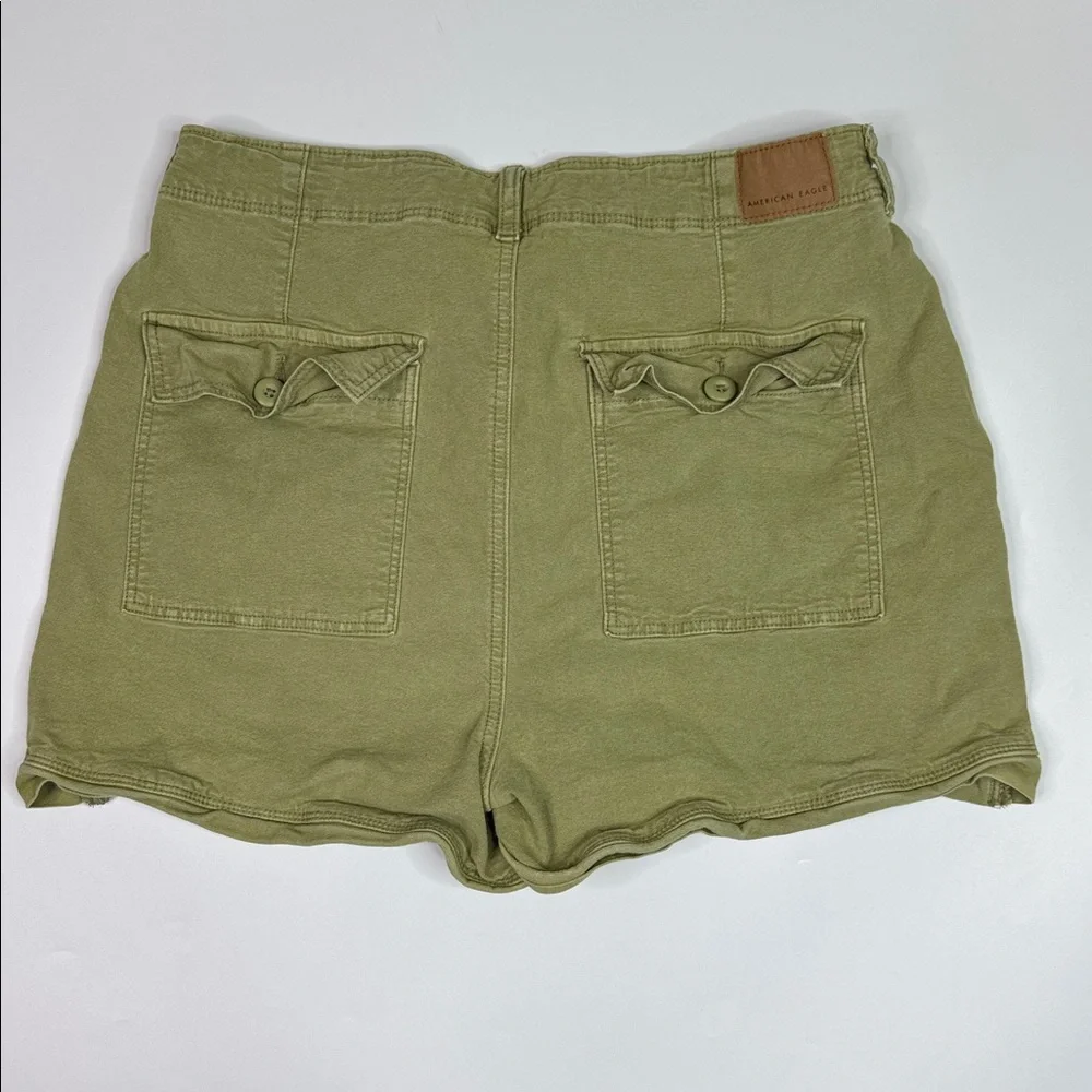 American Eagle Green Highest Rise '90s Boyfriend Shorts Size 12 - Picture 2 of 9